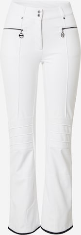 DARE2B Rozkloszowany krój Spodnie outdoor 'Aspiring II' w kolorze biały: przód