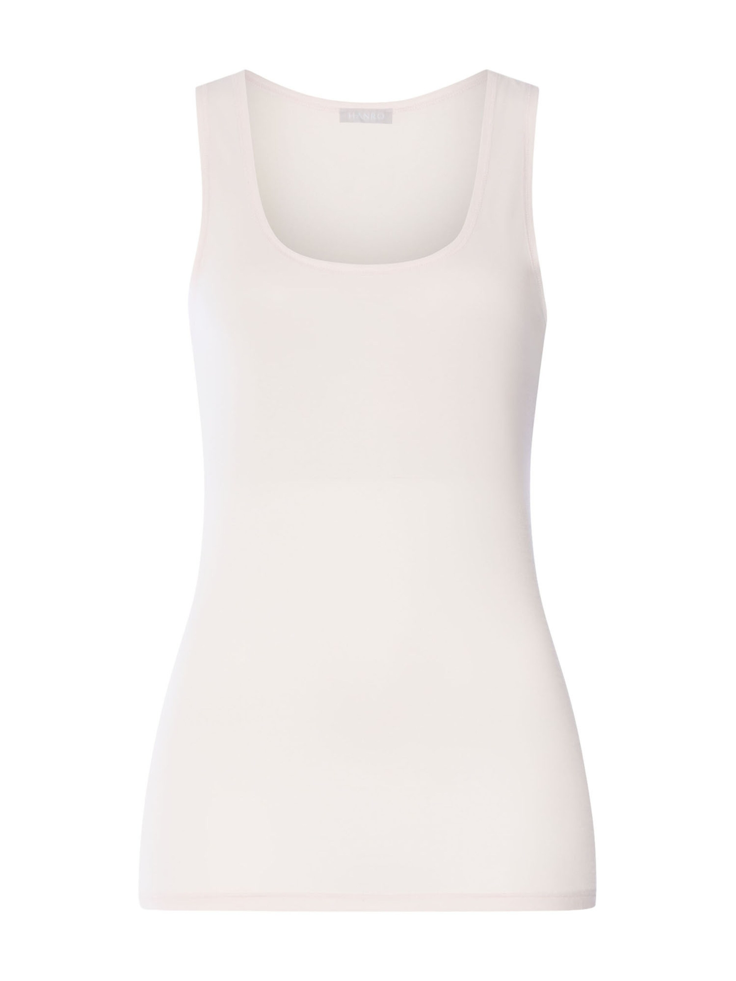 Hanro Top ' Ultralight ' in White: front