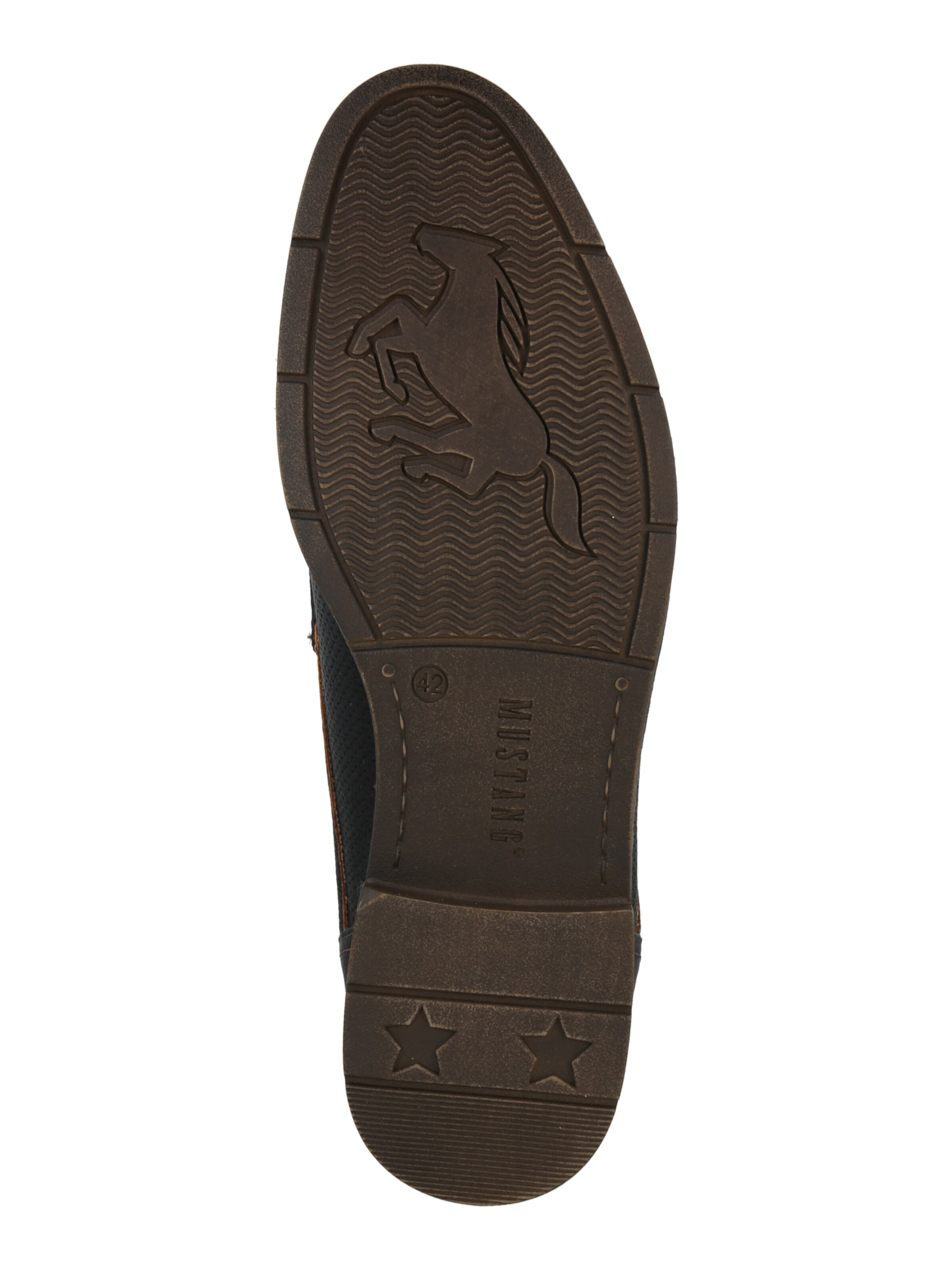 MUSTANG Обувь на шнуровке в Черный