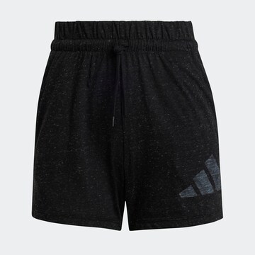 ADIDAS SPORTSWEAR Loose fit Workout Pants in Black: front
