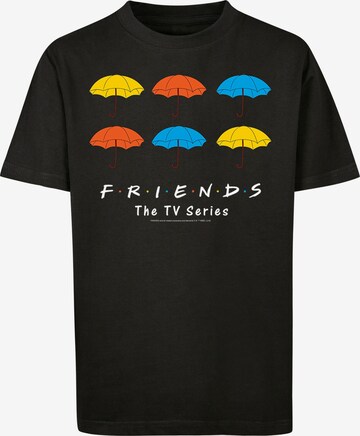 F4NT4STIC T-Shirt 'Friends Coloured Umbrellas' in Schwarz: predná strana