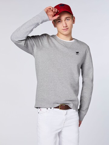 Polo Sylt Sweatshirt in Grau: Vorderseite