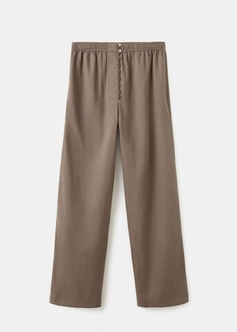 MANGO Pyjamahose 'Gispert' in Braun