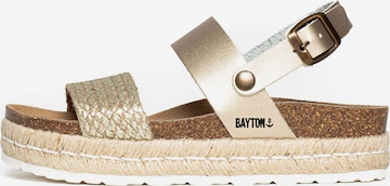 Bayton - Sandalias 'Gaceo' en oro: frente