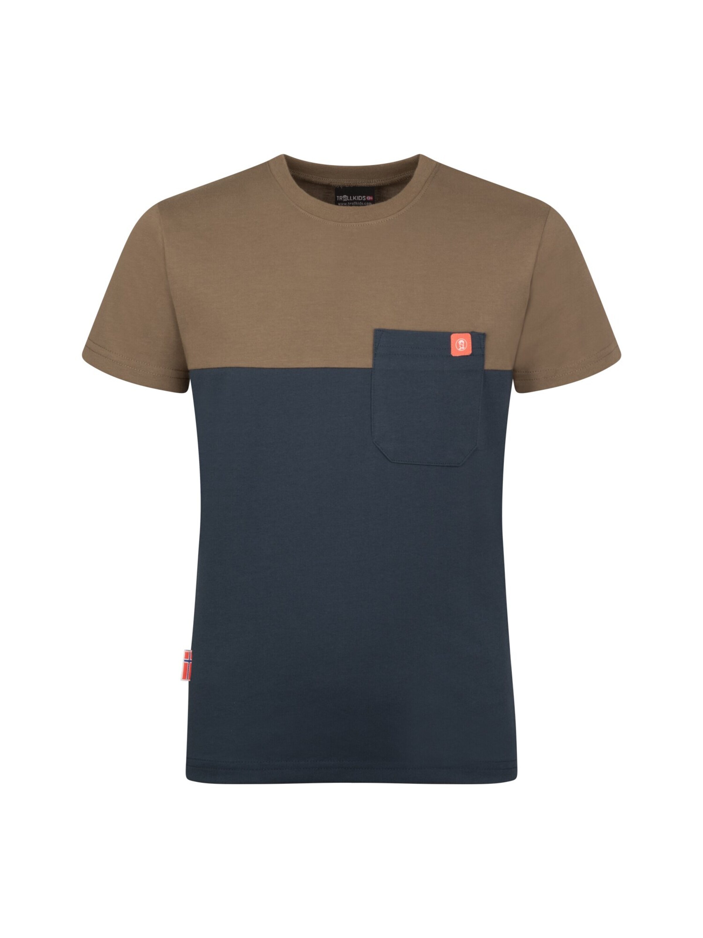 TROLLKIDS Performance Shirt in Brown: front