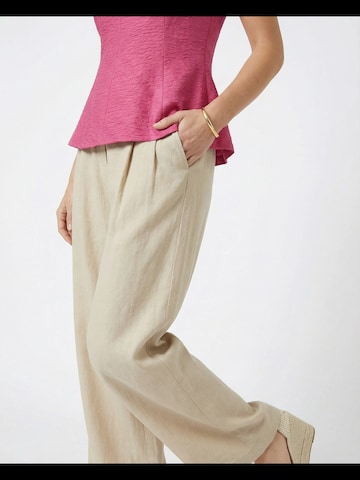 Guido Maria Kretschmer Women Široke hlačnice Hlače z naborki 'Emmy' | bela barva