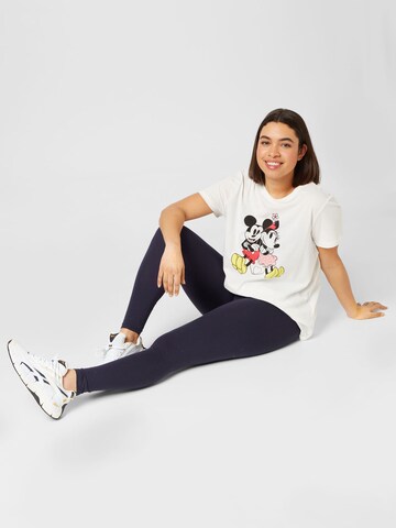 ONLY Curve Shirt 'DISNEY' in White