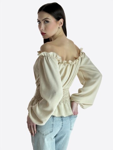 Chemisier Elara en beige