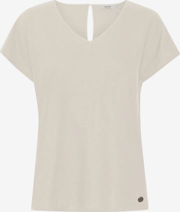 Camicia da donna di Oxmo in beige: frontale