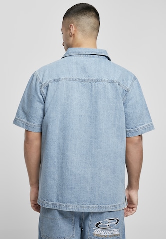 SOUTHPOLE Comfort fit Button Up Shirt in Blue