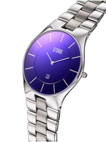 STORM Analog Watch 'Slim-X XL' in Silver: front