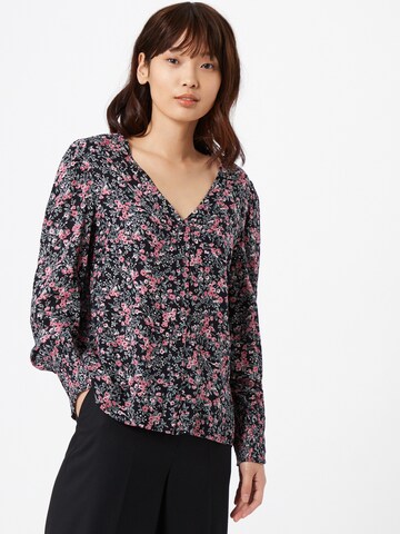 PIECES Blouse 'PAOLA' in Zwart: voorkant