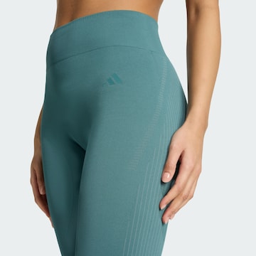 ADIDAS PERFORMANCE Skinny Sporthose 'Essentials' in Grün
