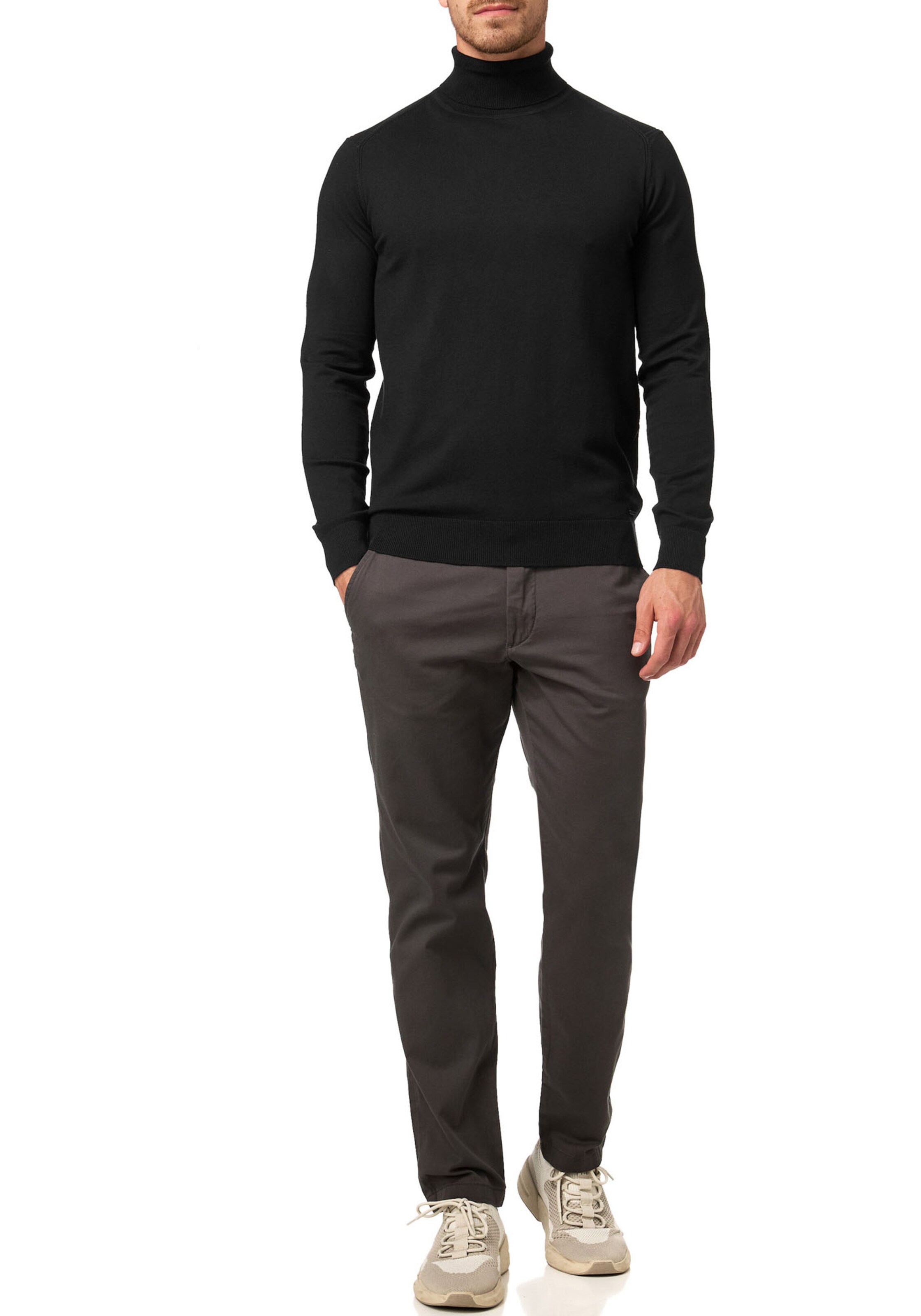 INDICODE JEANS Sweater in Black