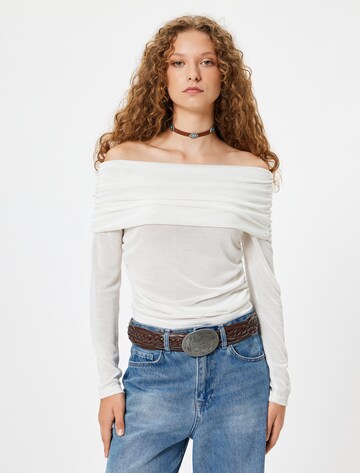 Koton Shirt in Beige: voorkant