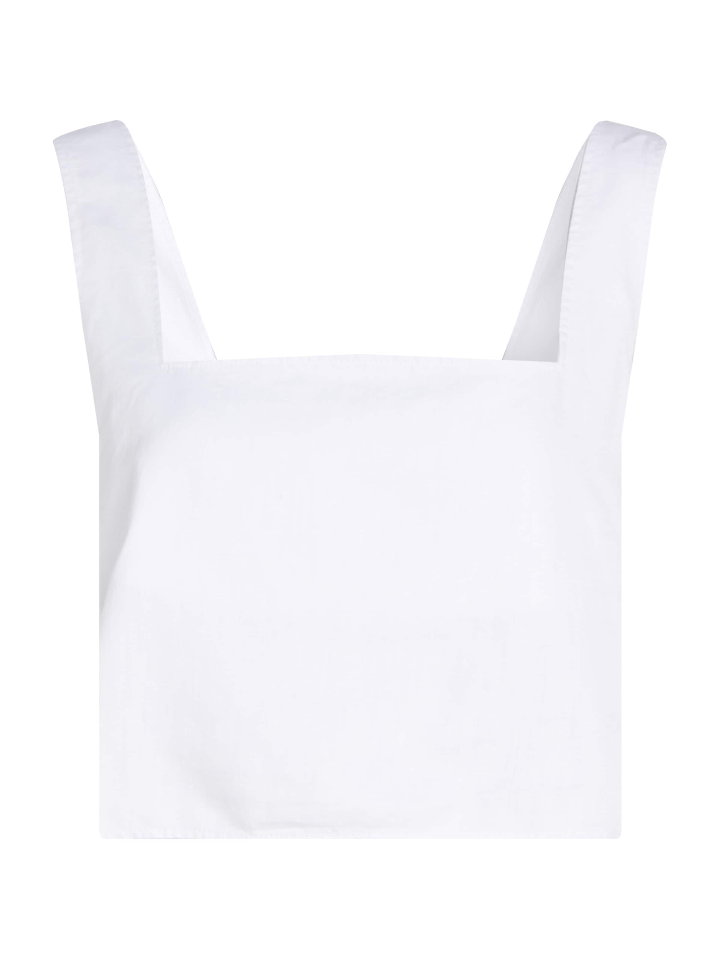 Calvin Klein Jeans Top - Biela: predná strana