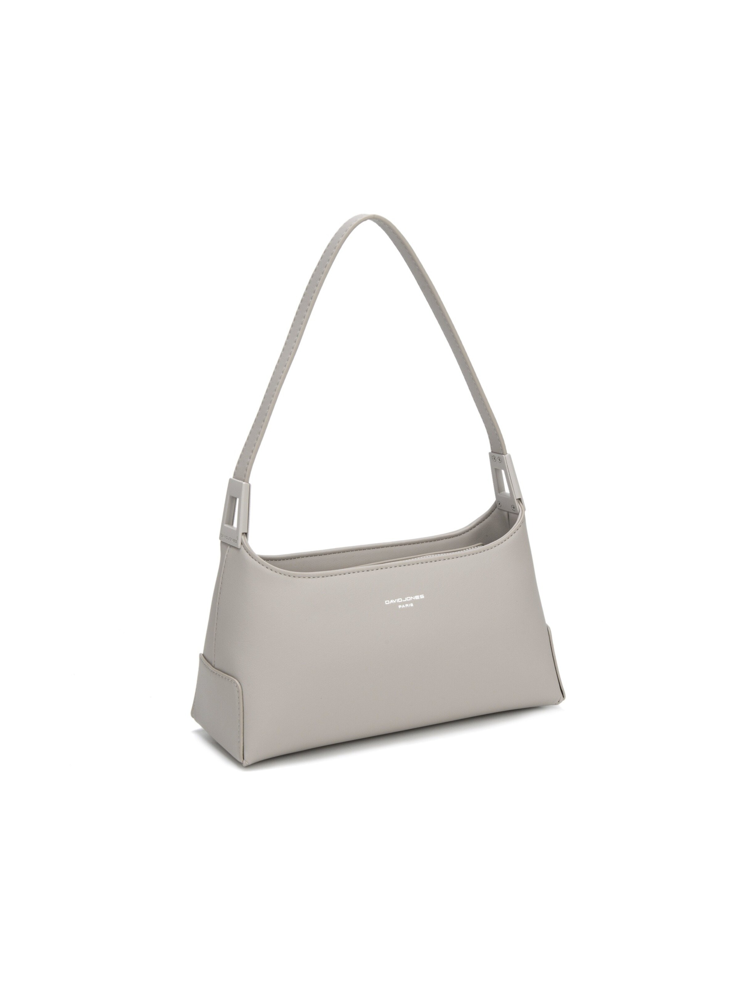 Borsa a spalla 'Borsa a Spalla Baguette David Jones Ecopelle Zip' di David Jones in grigio: frontale