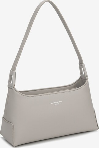 Borsa a spalla 'Borsa a Spalla Baguette David Jones Ecopelle Zip' di David Jones in grigio: frontale