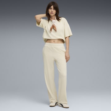 PUMA Loosefit Broek 'Essentials Elevated' in Beige