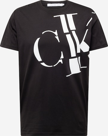 Calvin Klein Jeans - Camiseta en negro: frente