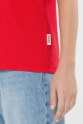 SENSES.THE LABEL Shirt 'TA:TI' in Red