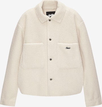 Veste mi-saison Pull&Bear en blanc : devant