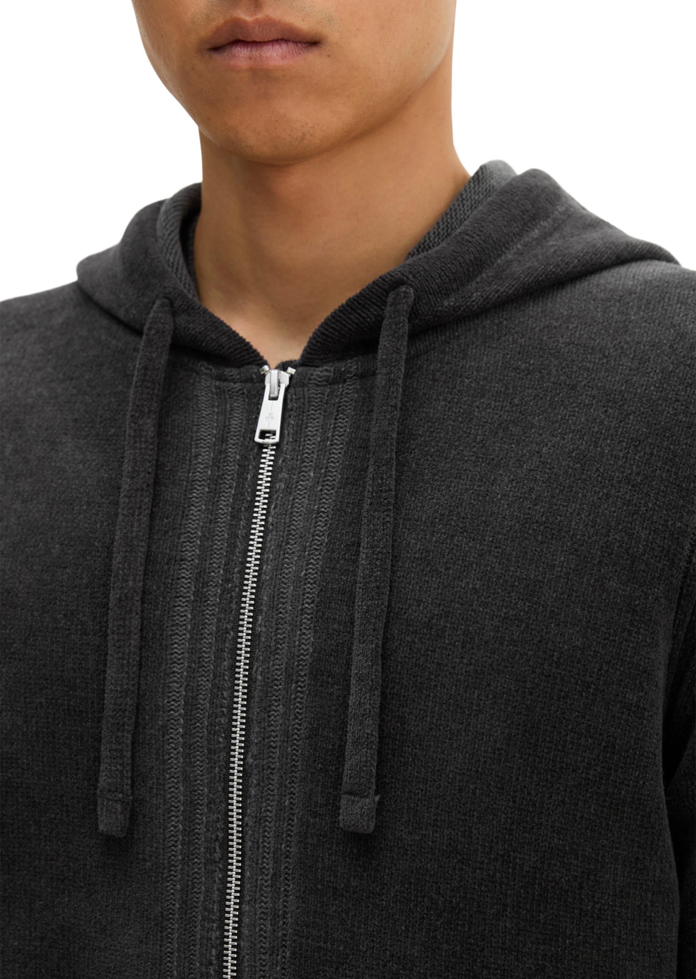 Marc O'Polo Knit Cardigan in Grey: front