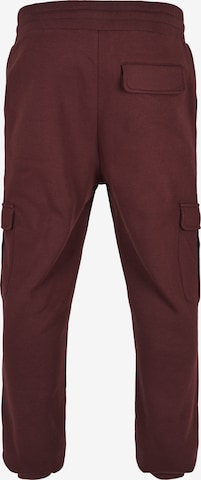 Urban Classics Tapered Cargo Pants in Red