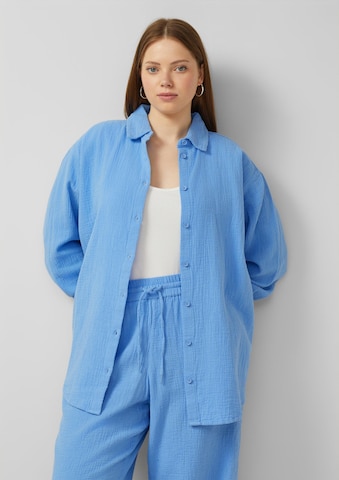 Chemisier QS en bleu