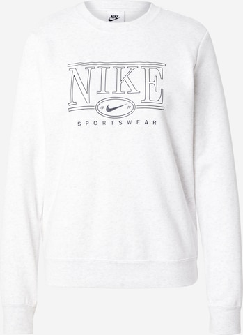 Nike SportswearSweater majica 'CLUB' - siva boja: prednji dio