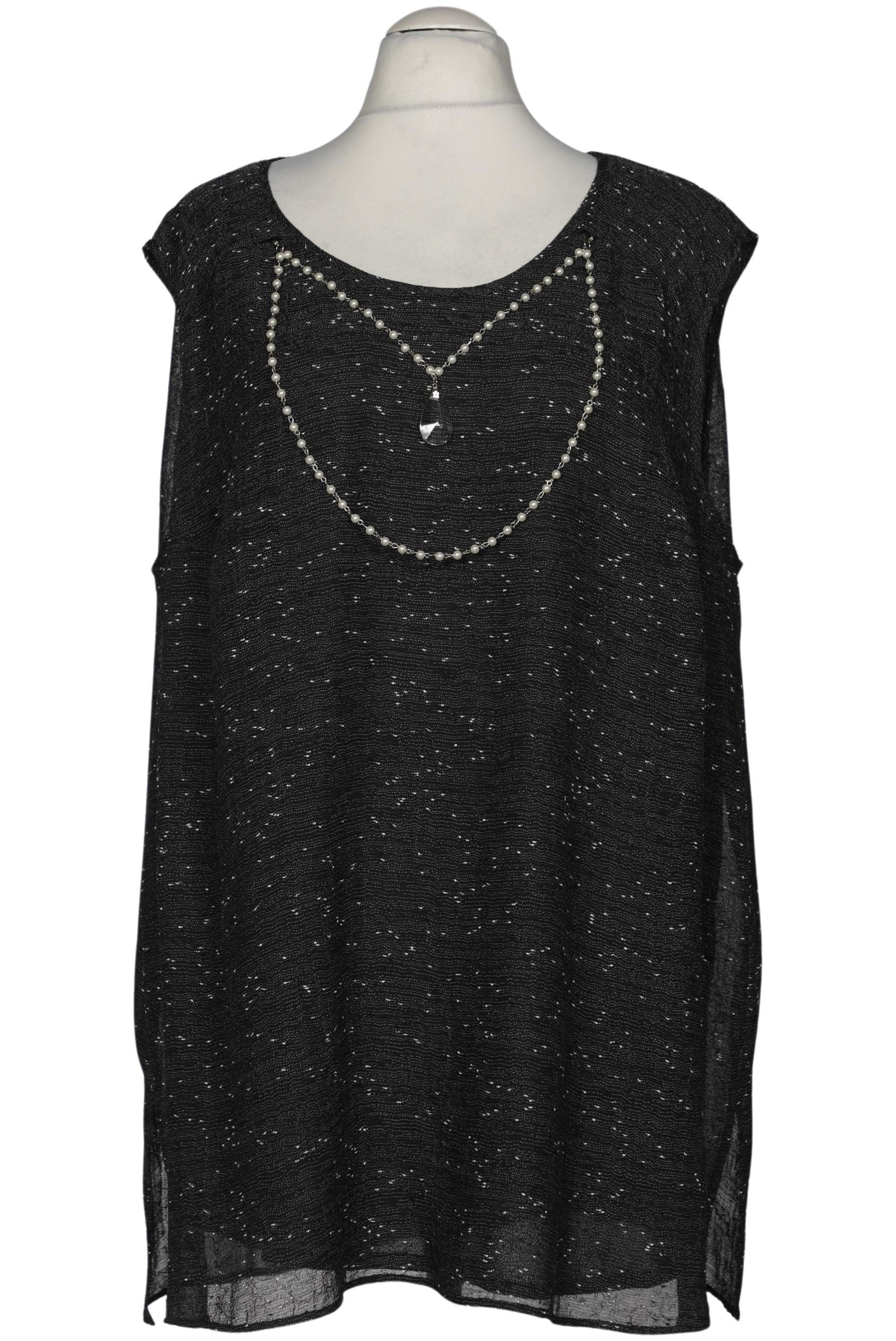 Sempre Piu Bluse 7XL in Schwarz: Vorderseite