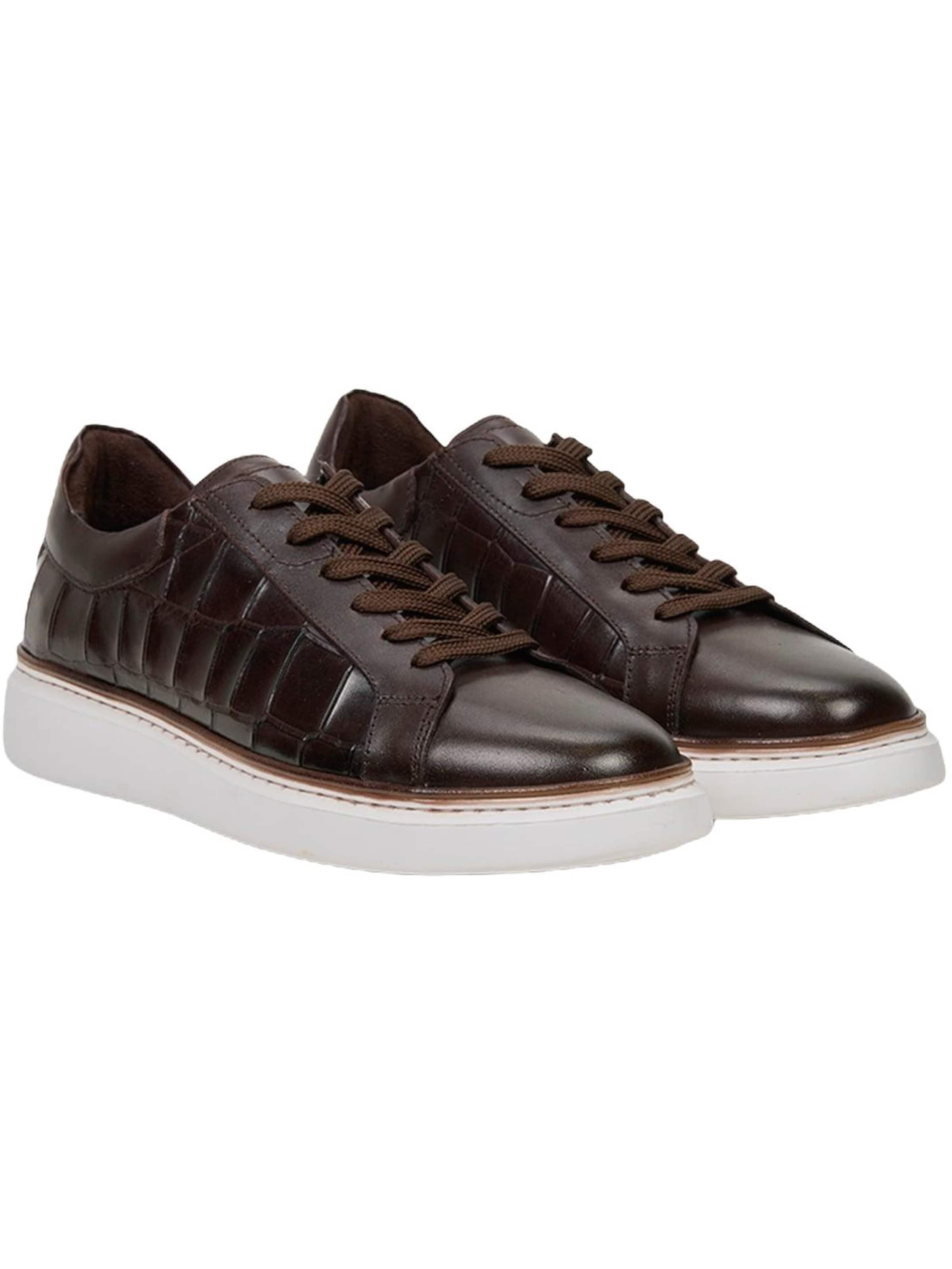Desa Slip-on 'Schnürschuhe' in Brown: front