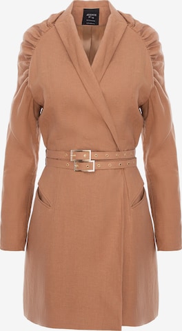 AVENUE N°29 - Ajuste regular Chaqueta saco en marrón: frente