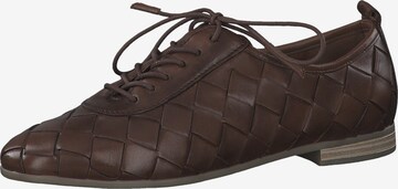 MARCO TOZZI Lace-Up Shoes in Brown: front