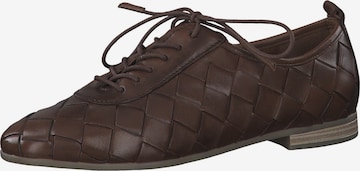 MARCO TOZZI Lace-Up Shoes in Brown: front