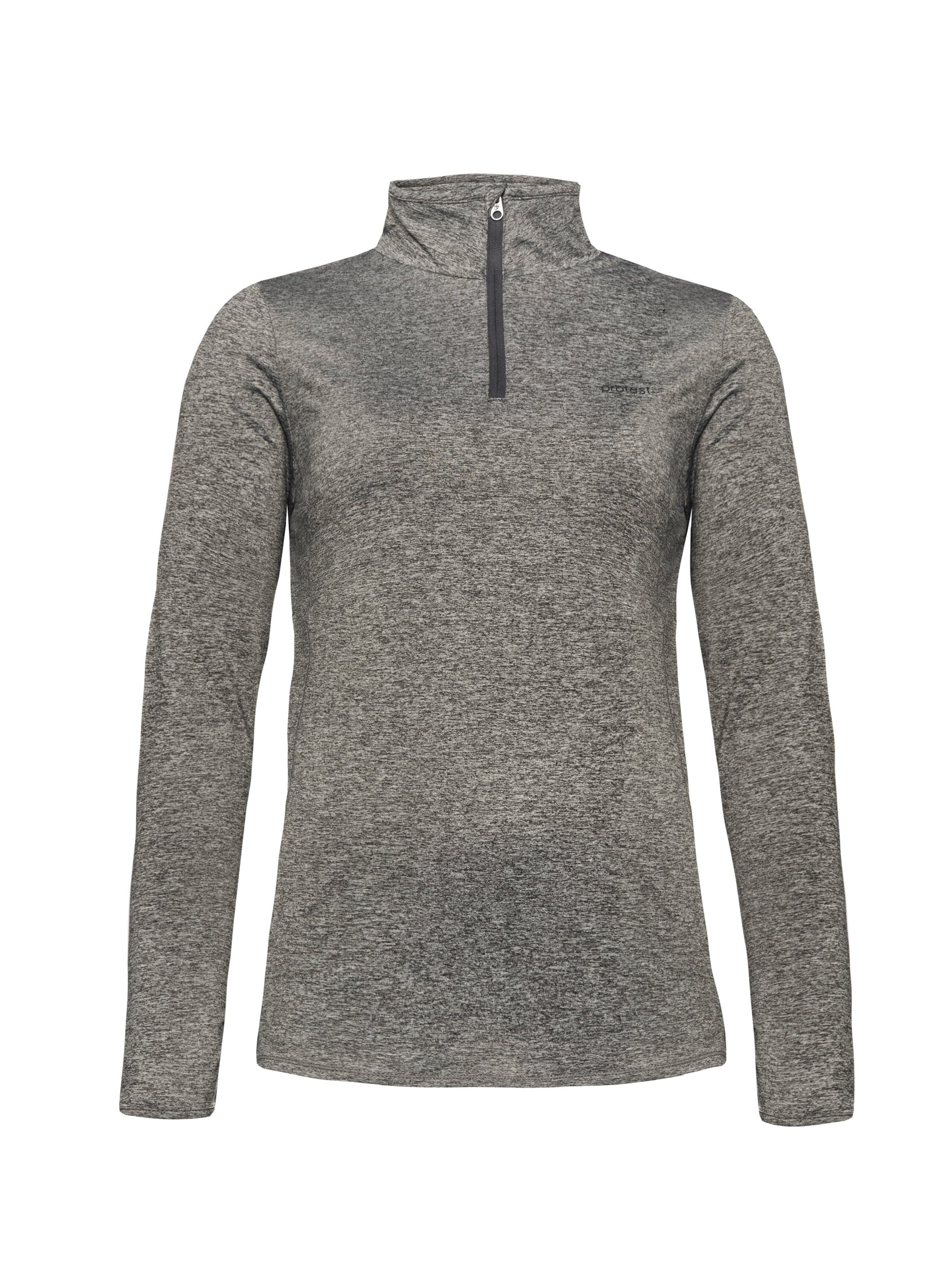 PROTEST Sportief sweatshirt 'FABRIZM' in Grijs: voorkant