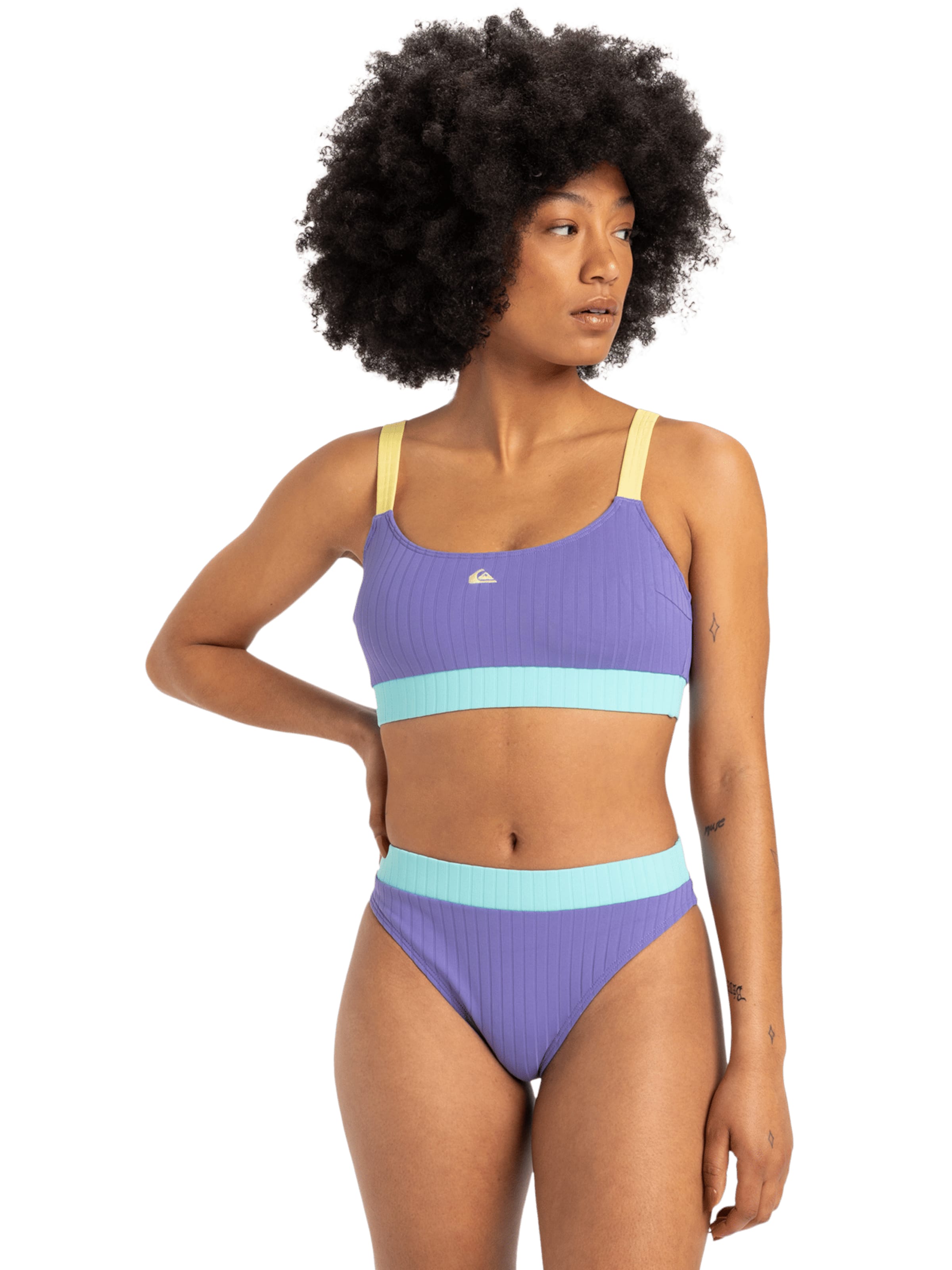 QUIKSILVER Bikini Bottoms in Purple: front