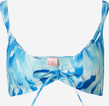 Hunkemöller Bustier Bikinitop 'Paraguay' in Blauw: voorkant