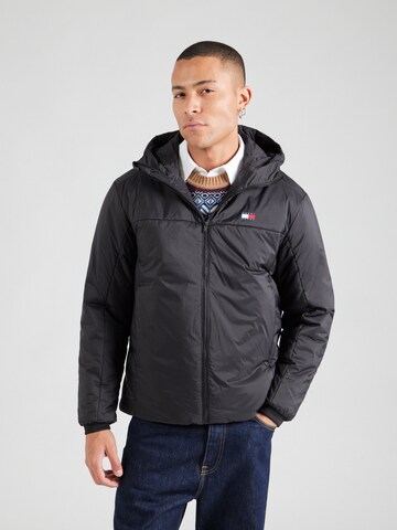Tommy Jeans Jacke in Schwarz: Vorderseite