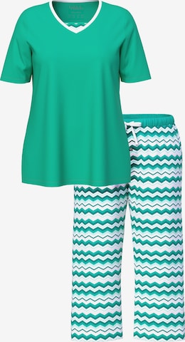 Ulla Popken Pyjama värissä vihreä: etupuoli