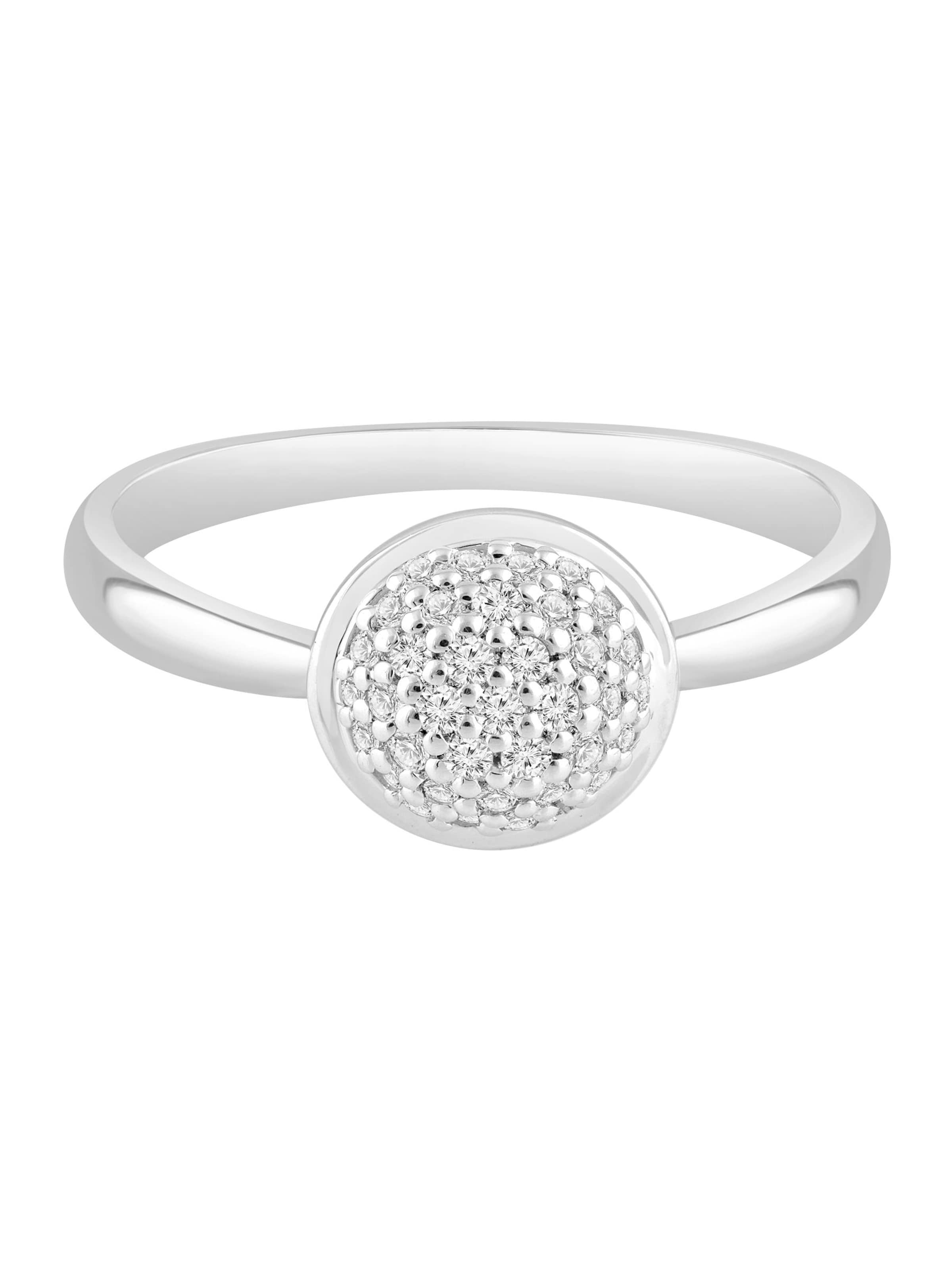 Diamant Exquis Ring in Silver: front