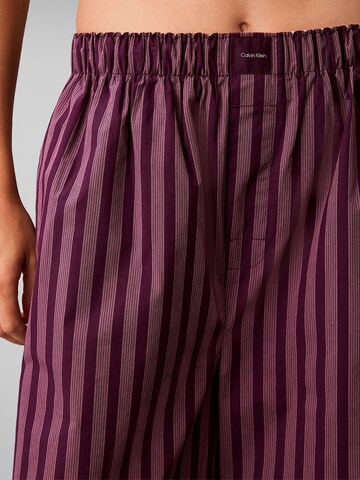 purpurinė Calvin Klein Underwear Pižaminės kelnės