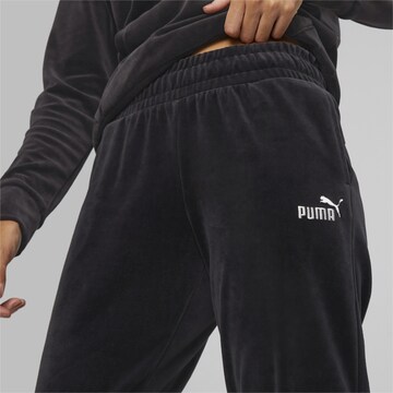 PUMA Tapered Sporthose in Schwarz