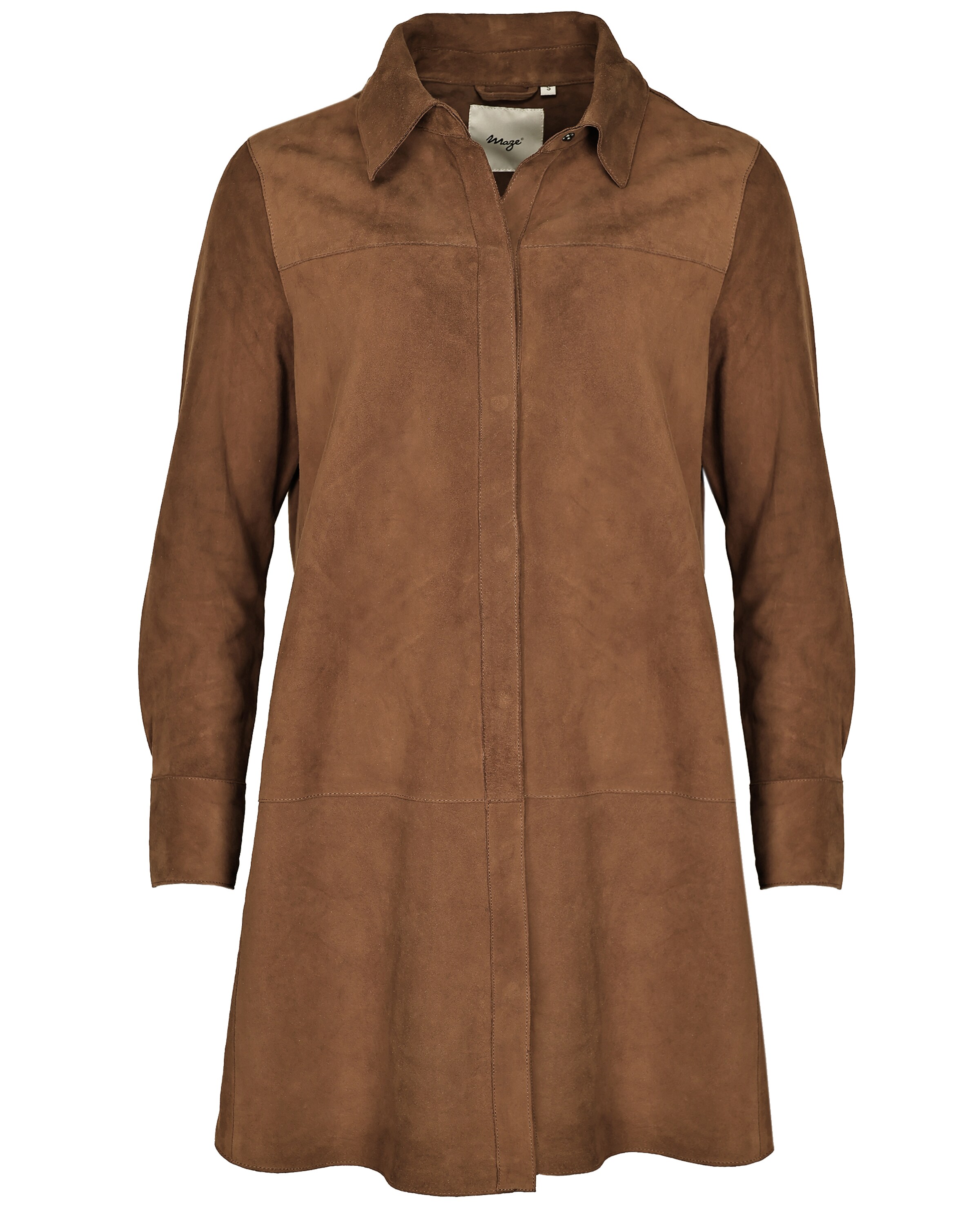 Maze Between-seasons coat in Brown: front