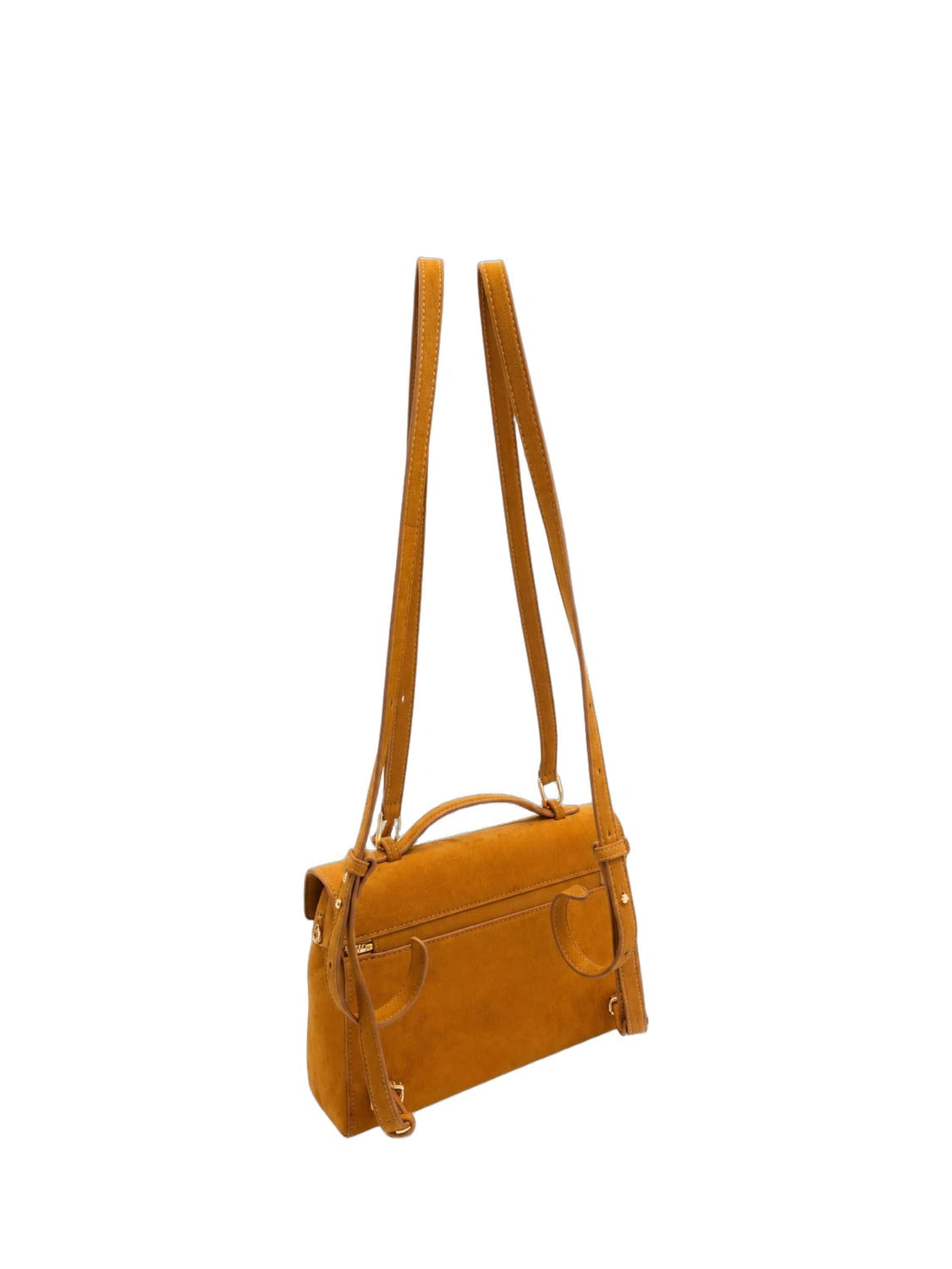 JW PEI Дамска чанта 'JW PEI Sac à main Thea Large Faux Suede Caramel Brown' в кафяво
