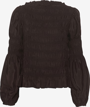 Chemisier 'Henva' Cream en marron : devant