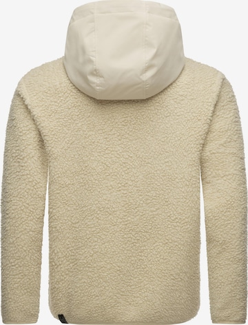 Ragwear Athletic Fleece Jacket 'Adar' in Beige