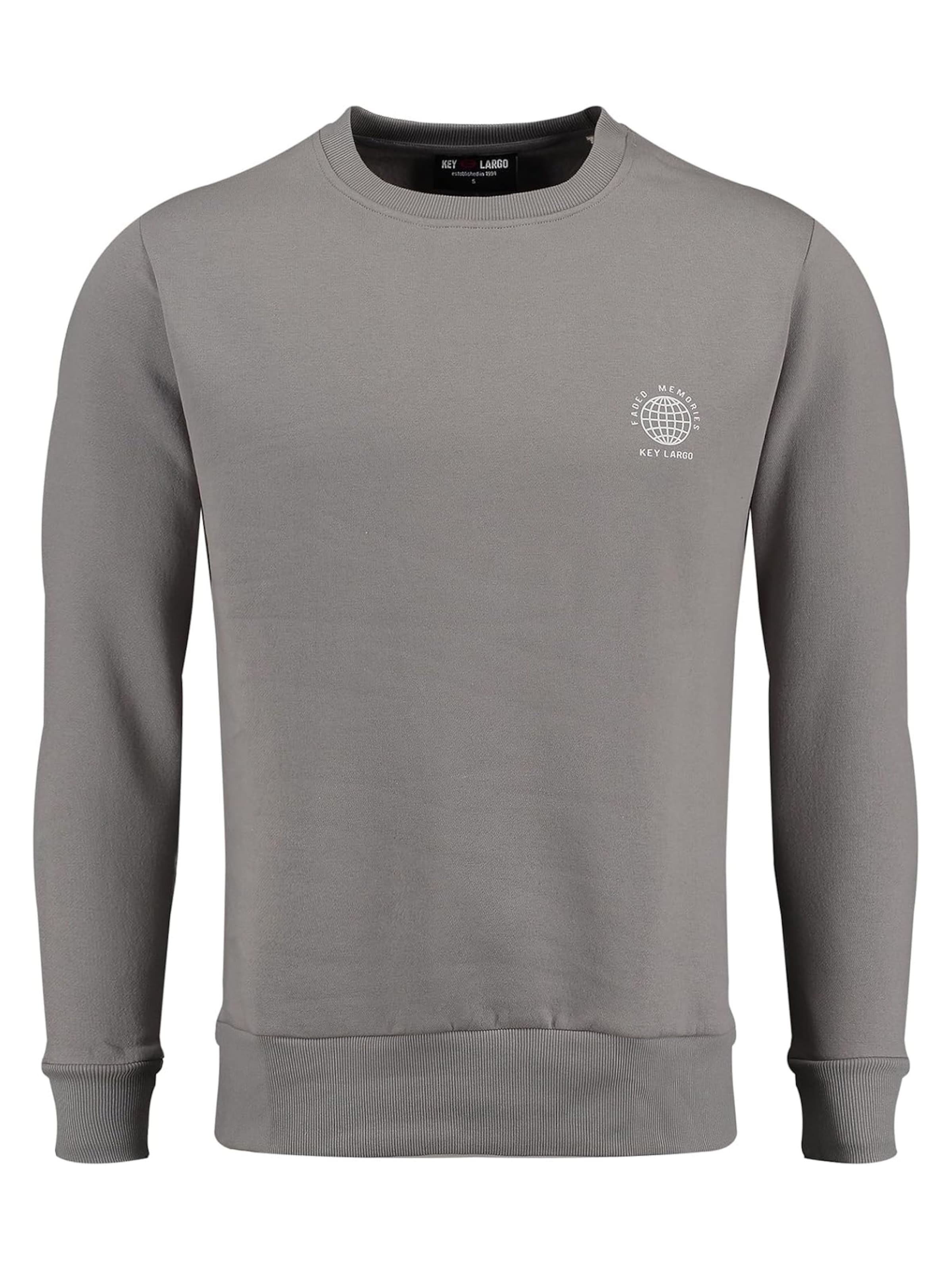 Key Largo Sweatshirt 'Faded Memories' in Grey, Item view