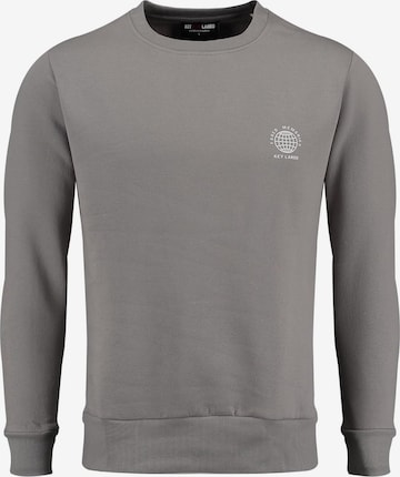 Key Largo Sweatshirt 'Faded Memories' in Grey: front