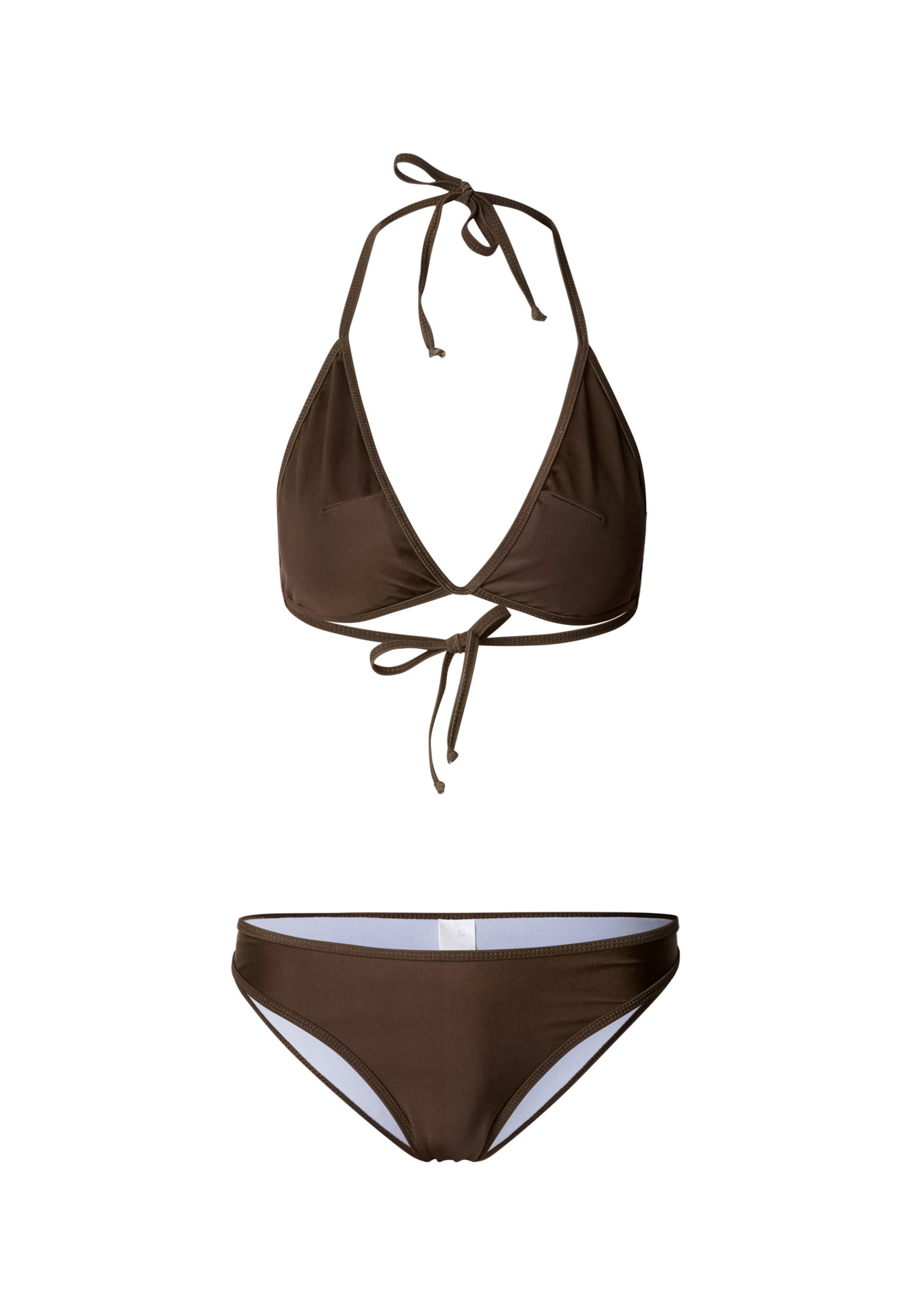 Urban Classics Bikiny – hnědá: přední strana